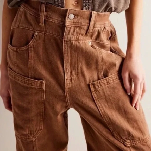 Free People We the Free “new school” relaxed baggy jeans - Picture 3 of 10